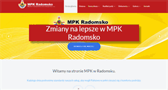 Desktop Screenshot of mpk-radomsko.pl