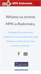 Mobile Screenshot of mpk-radomsko.pl