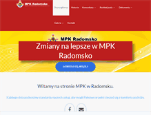 Tablet Screenshot of mpk-radomsko.pl